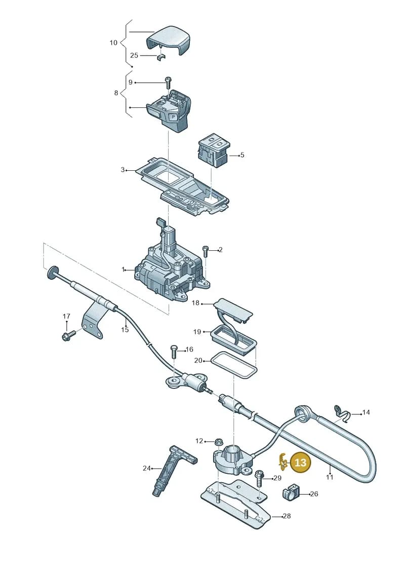 4M0713850 — Audi Q8 (2018-2025) diagram 429713100, position 13