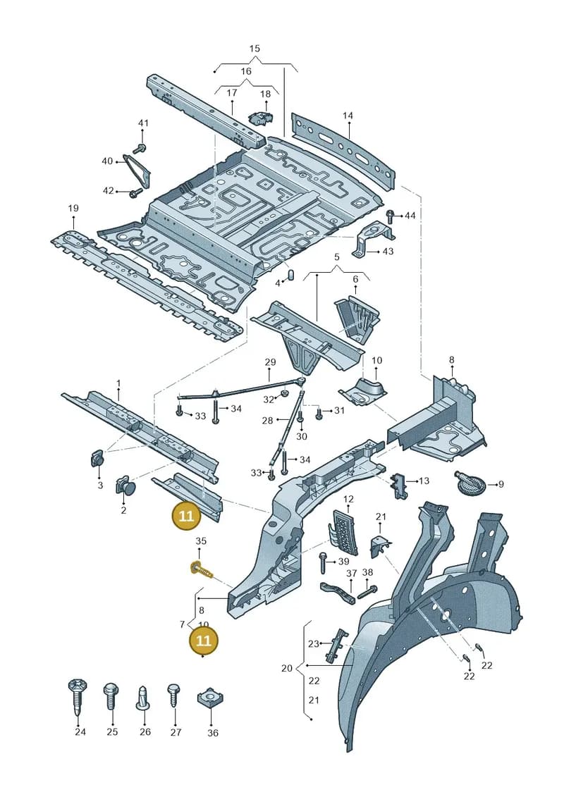 4M0801385F — Audi Q8 (2018-2025) diagram 429803000, position 11