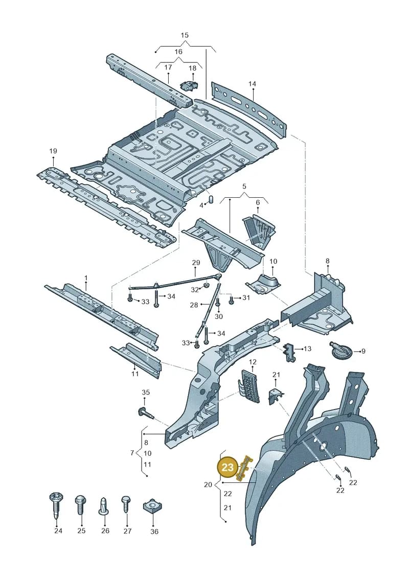 4M0802177B — Audi RS Q8 (2019-2025) diagram 595803000, position 23