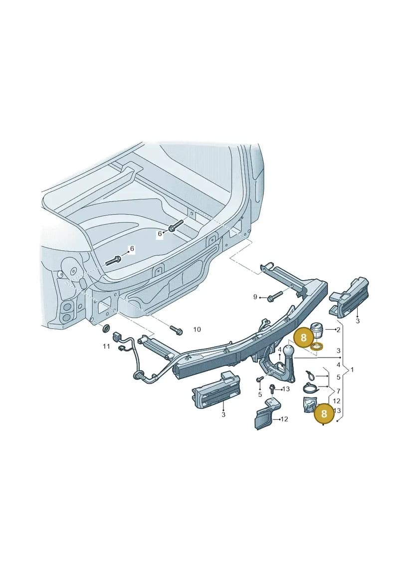 4M0803972 — Audi A5 Sportback (2016-2025) diagram 849804500, position 8