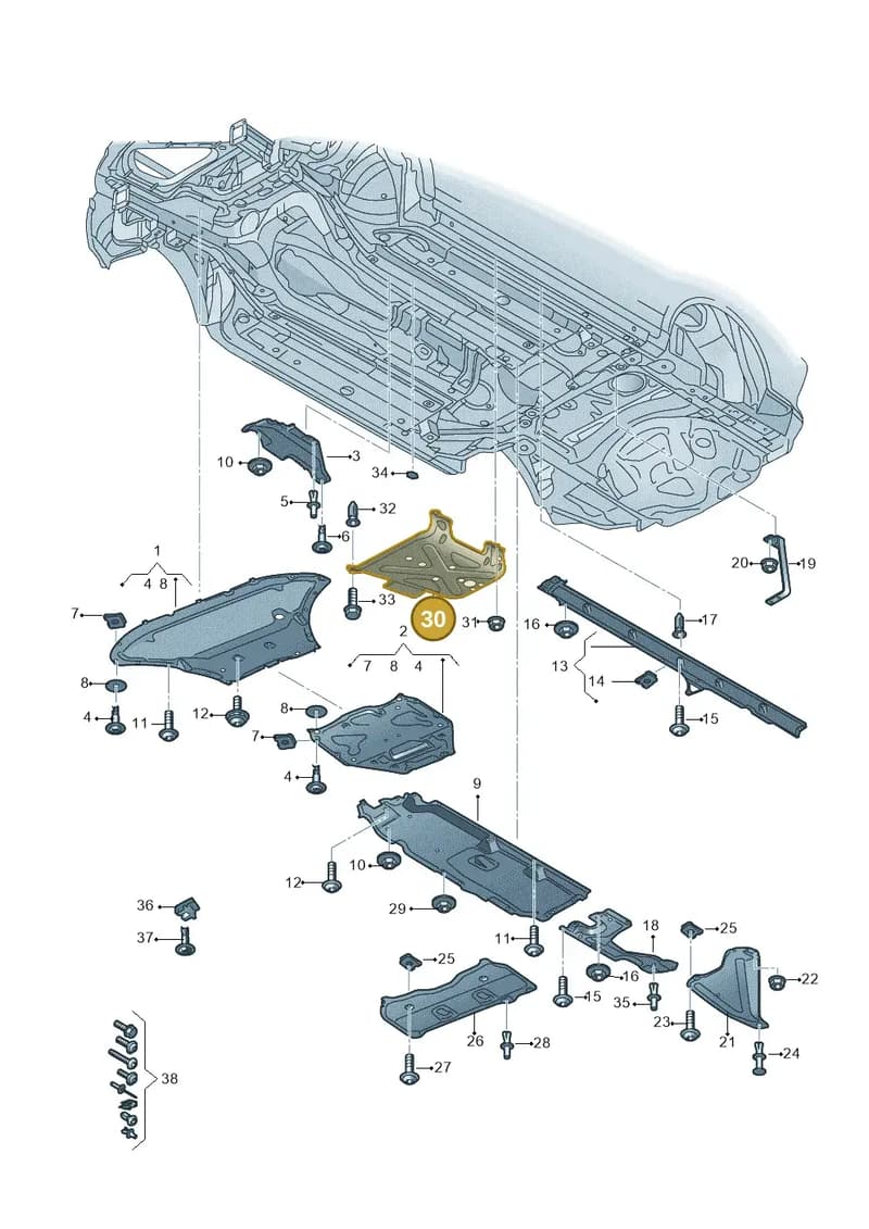 4M0804033H — Audi Q7 (2015-2025) diagram 859825000, position 30