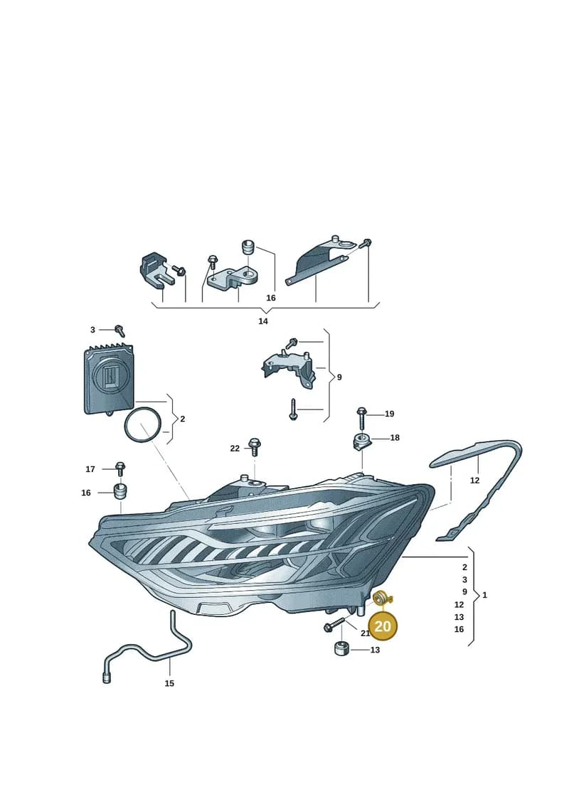 4M0806305 — Audi Q6 (2022-) diagram 4cg941000, position 20