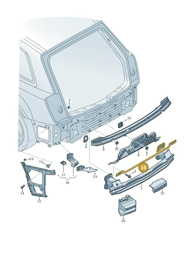 4M0807235A — Audi Q7 (2015-2025) diagram 859807055, position 18