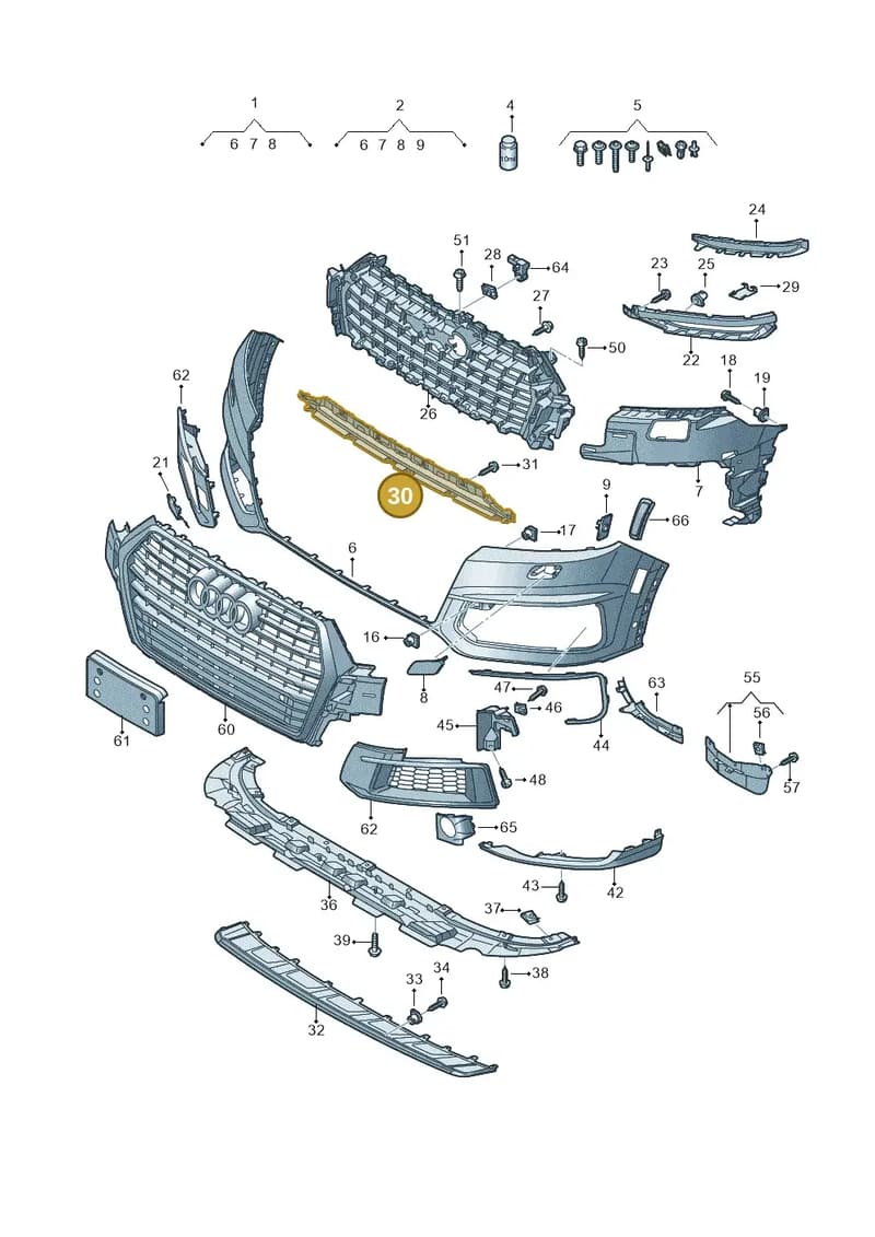 4M0807647B4W3 — Audi Q7 (2015-2025) diagram 859807170, position 30