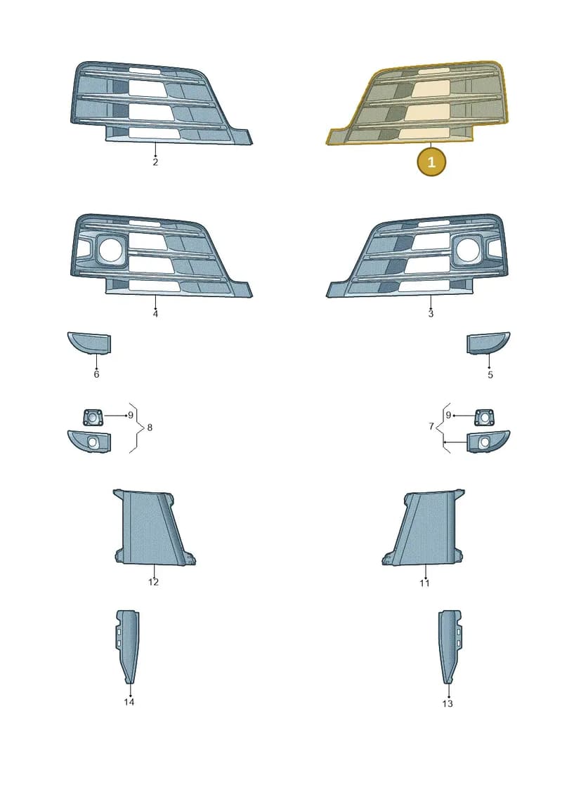 4M0807681FGXF — Audi Q7 (2015-2025) diagram 859807360, position 1