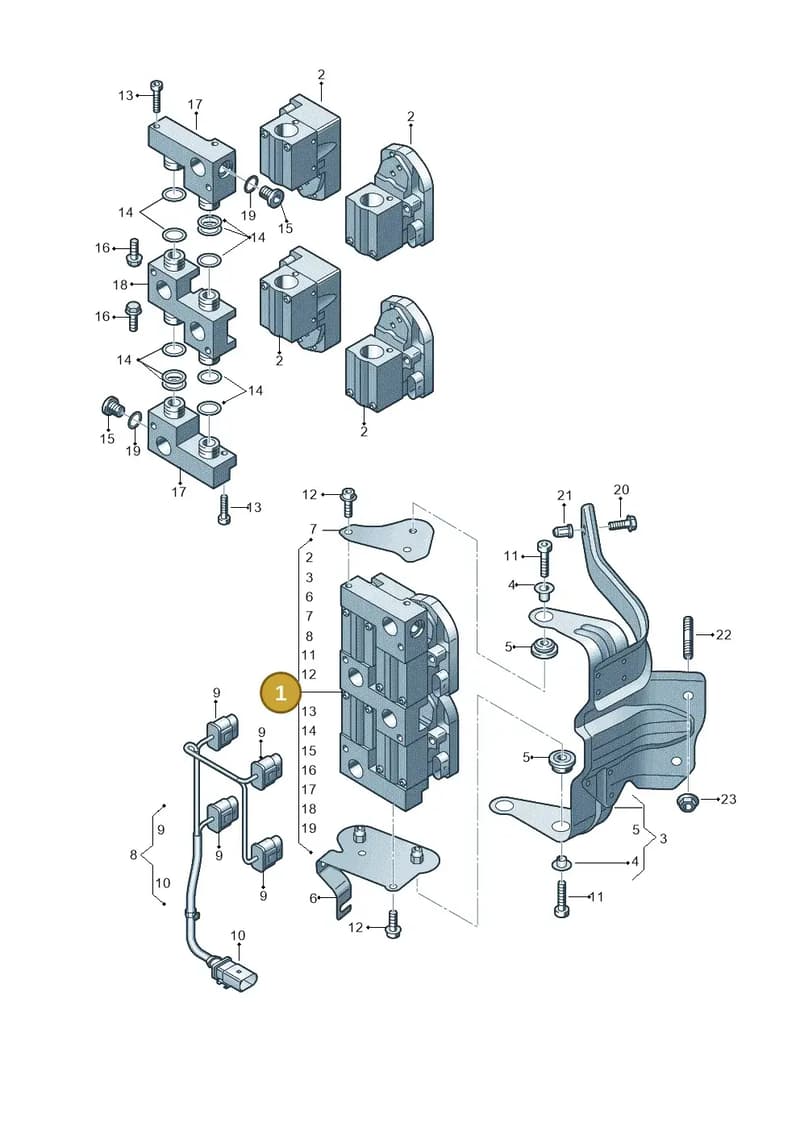 4M0816101H — Audi Q7 (2015-2025) diagram 859260520, position 1