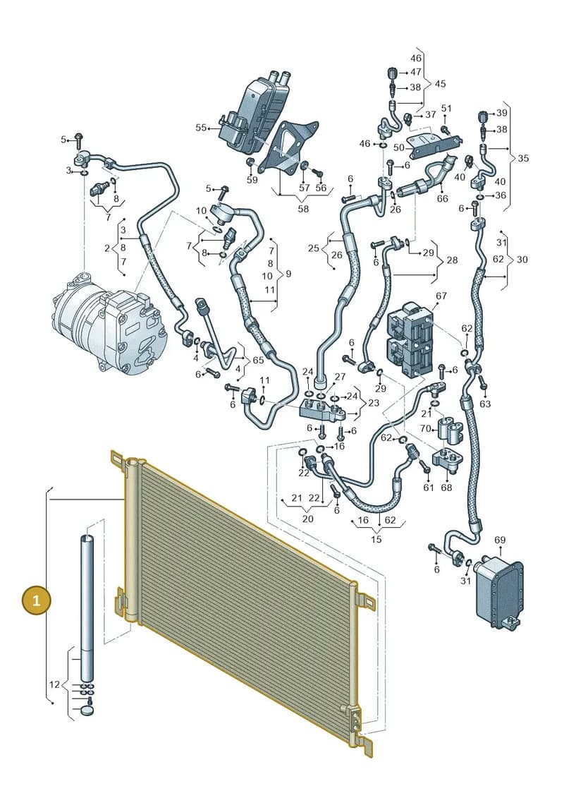 4M0816411R — Audi Q8 e-tron (2018-2025) diagram 586260700, position 1