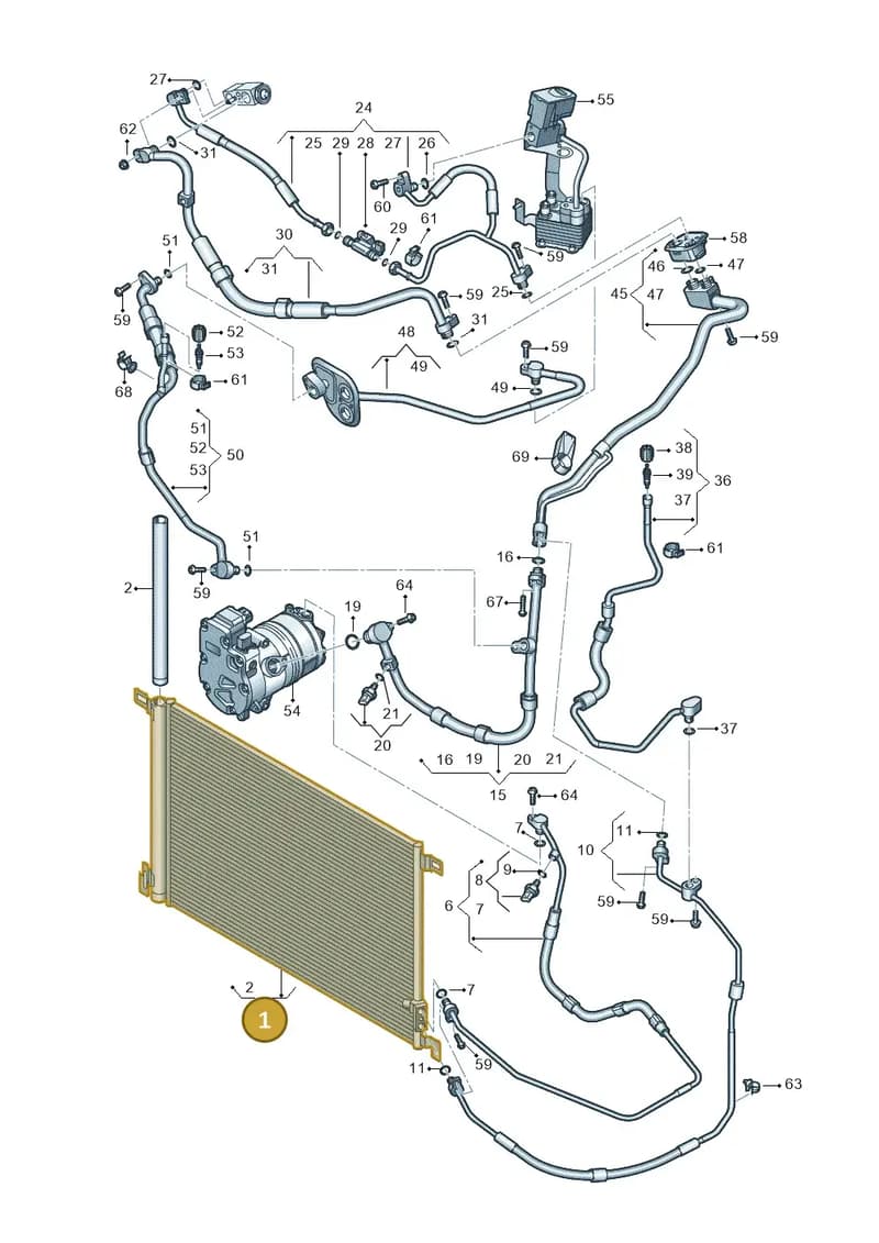4M0816411R — Audi Q7 (2015-2025) diagram 859260046, position 1