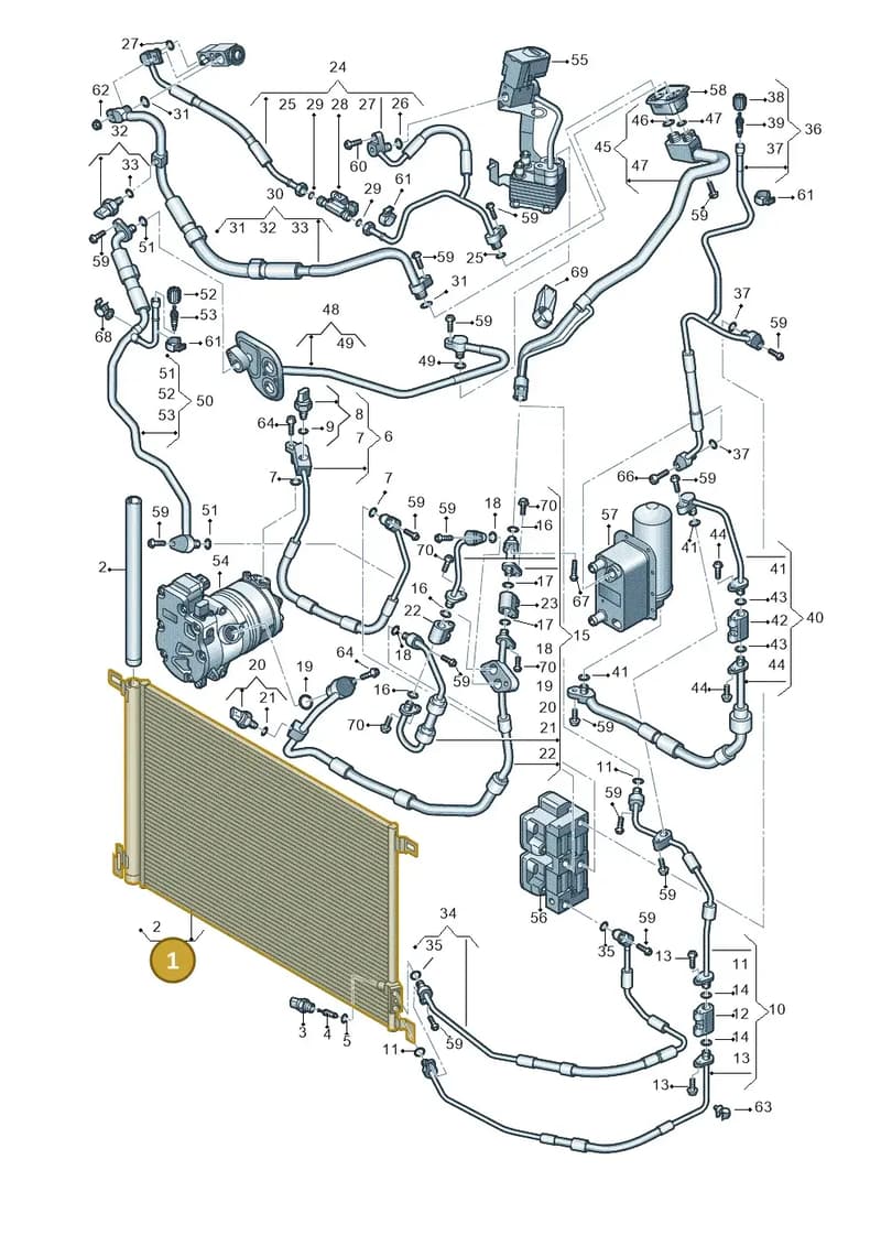 4M0816411R — Audi Q7 (2015-2025) diagram 859260450, position 1