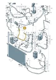 4M0816721EN Audi Refrigerant Line