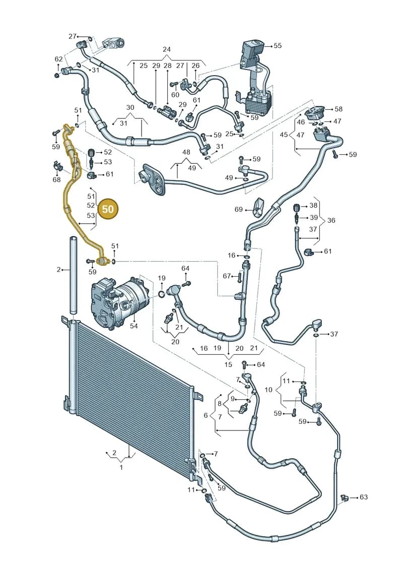 4M0816739AE — Audi Q7 (2015-2025) diagram 859260046, position 50