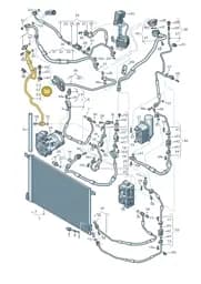 4M0816739J Audi Refrigerant Line