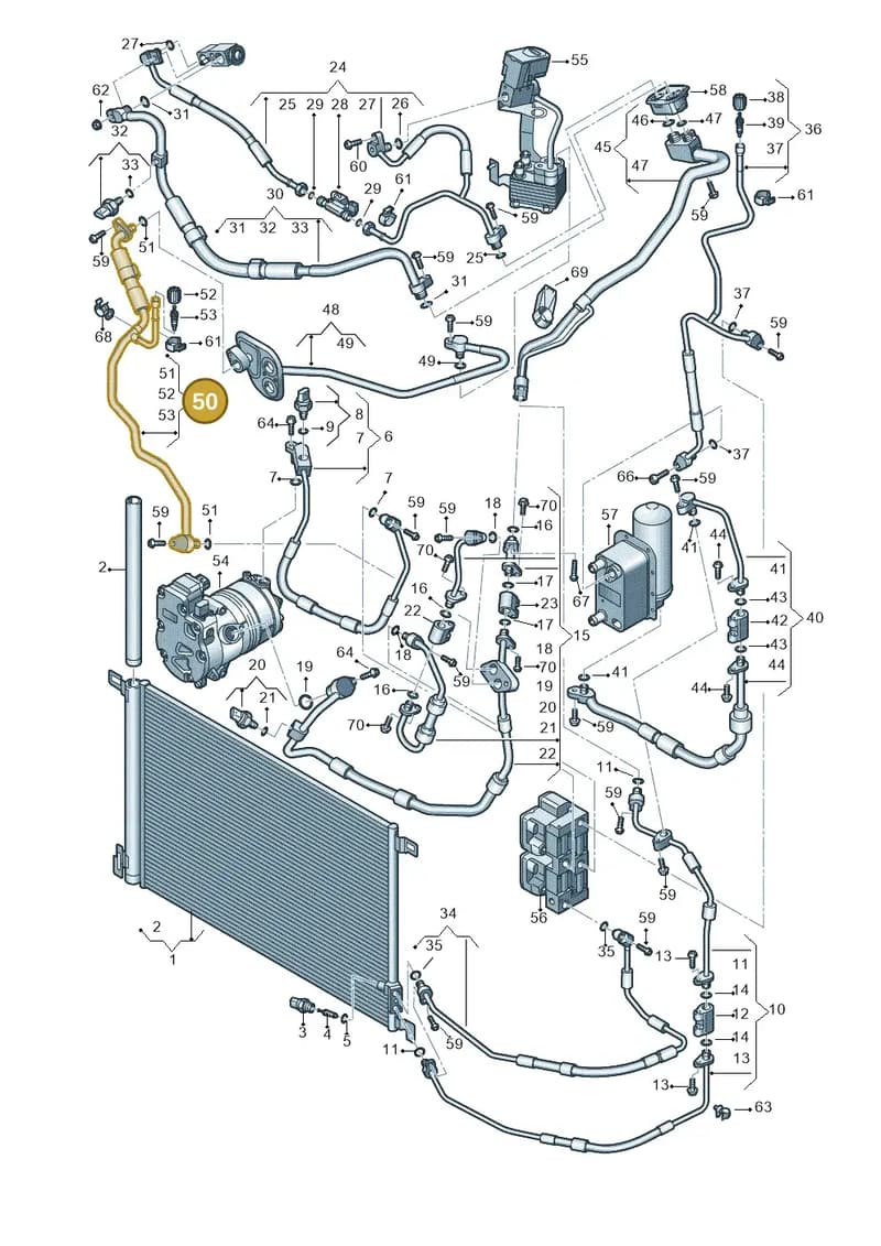 4M0816739J — Audi Q7 (2015-2025) diagram 859260450, position 50