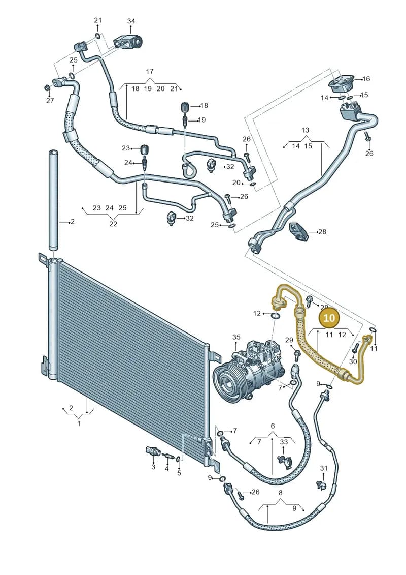 4M0816743BF — Audi Q7 (2015-2025) diagram 859260400, position 10