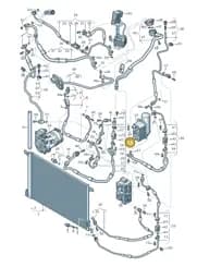 4M0816743DL Audi Refrigerant Line
