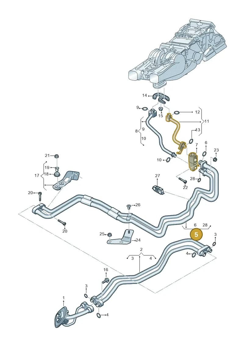 4M0816885G — Audi Q7 (2015-2025) diagram 859260900, position 5