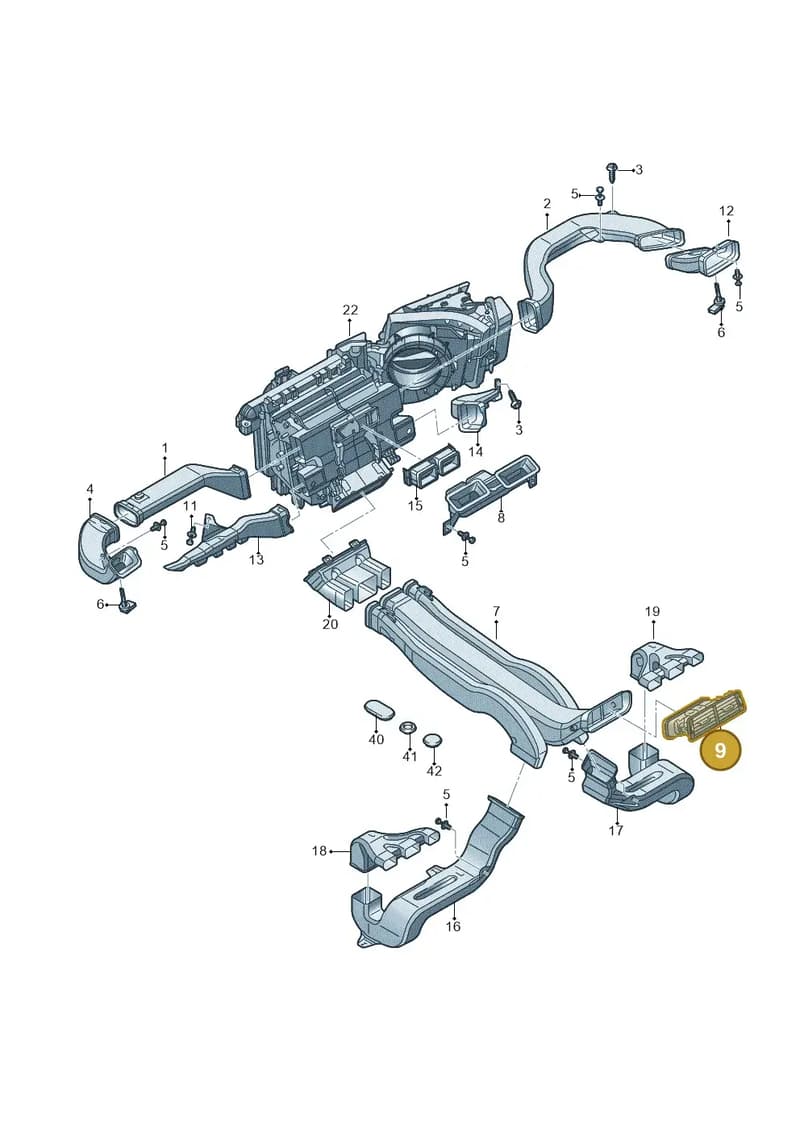 4M0819203D6PS — Audi Q7 (2015-2025) diagram 859819100, position 9