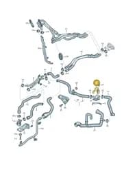 4M0819373AN Audi Coolant Hose