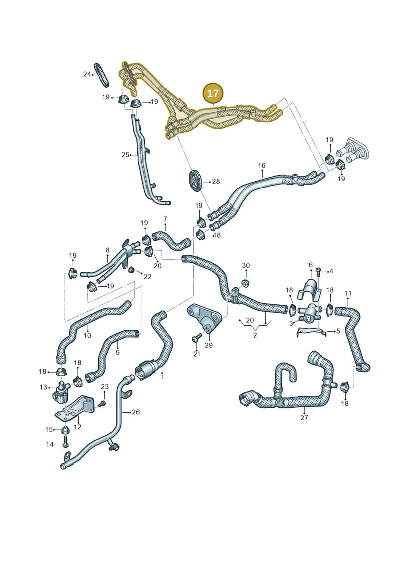 4M0819374CM — Audi Q8 (2018-2025) diagram 429121060, position 17