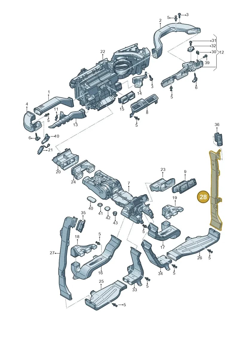 4M0819726B — Audi Q7 (2015-2025) diagram 859819160, position 28