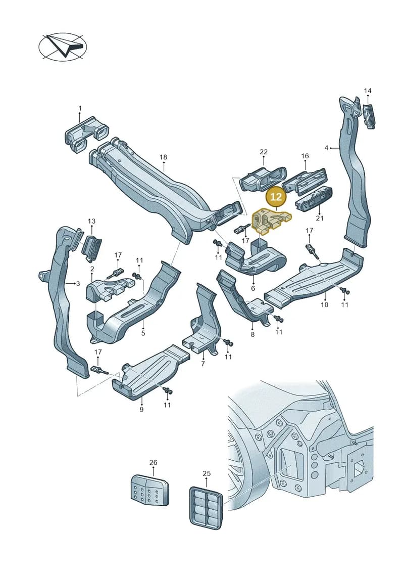 4M0819822C — Audi RS Q8 (2019-2025) diagram 429819020, position 12