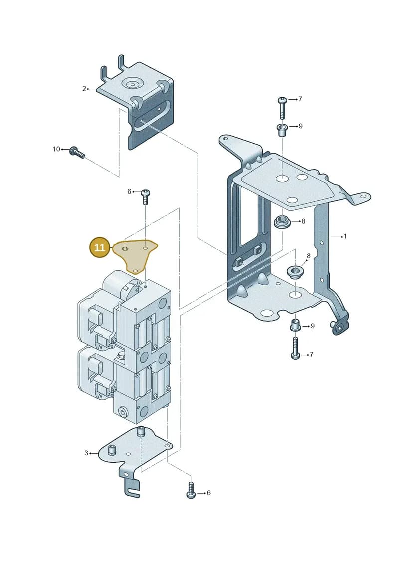 4M0820196F — Audi A8 (2017-2025) diagram 838260760, position 11