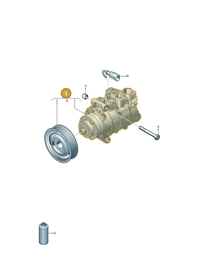4M0820803M — Audi A7 Sportback (2014-2018) diagram 788260000, position 1