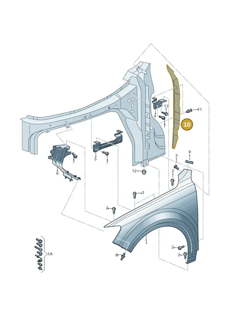 4M0821111 — Audi Q7 (2015-2025) diagram 859821000, position 10
