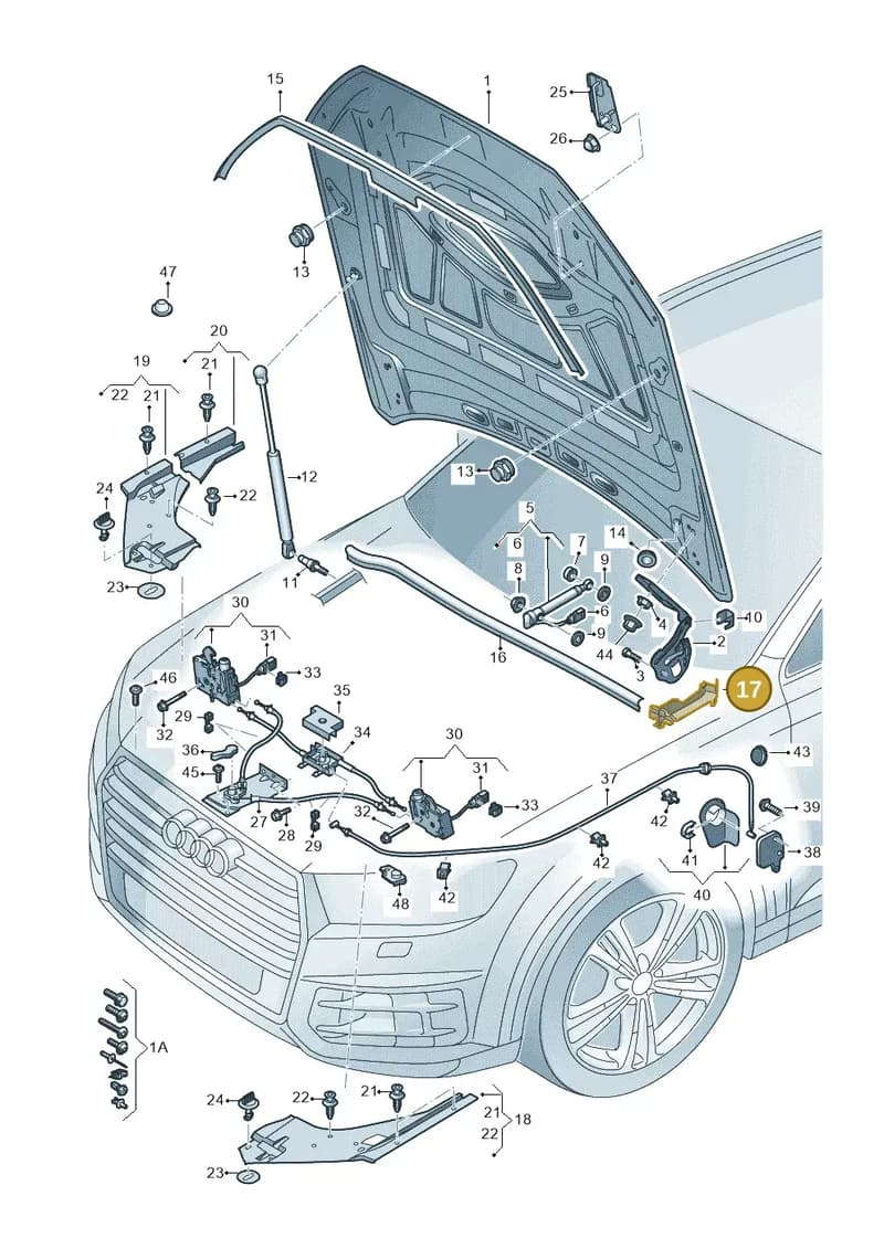 4M0821170C — Audi Q7 (2015-2025) diagram 859823000, position 17