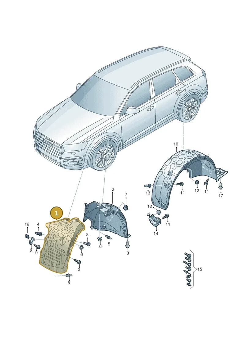 4M0821171AF — Audi Q7 (2015-2025) diagram 859821500, position 1