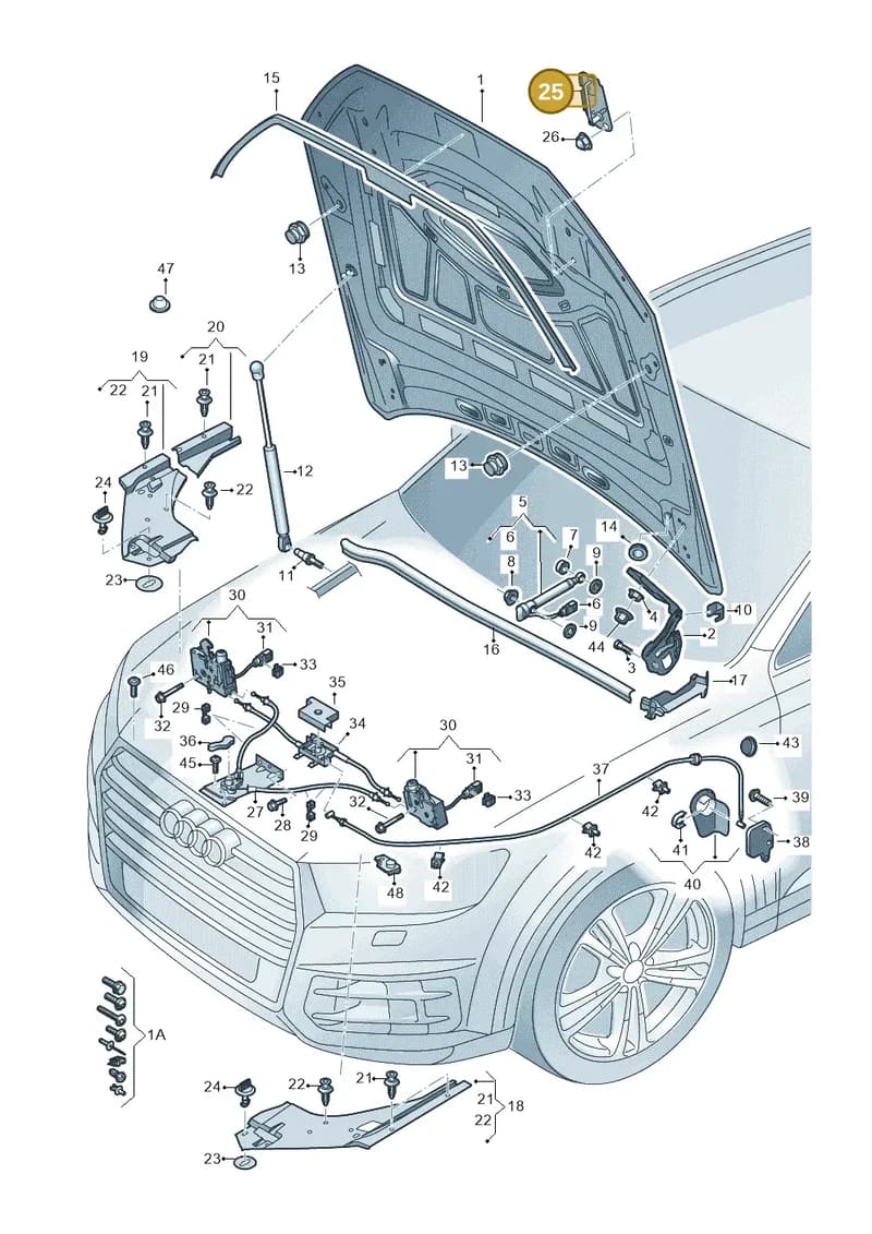 4M0823186F — Audi Q7 (2015-2025) diagram 859823000, position 25