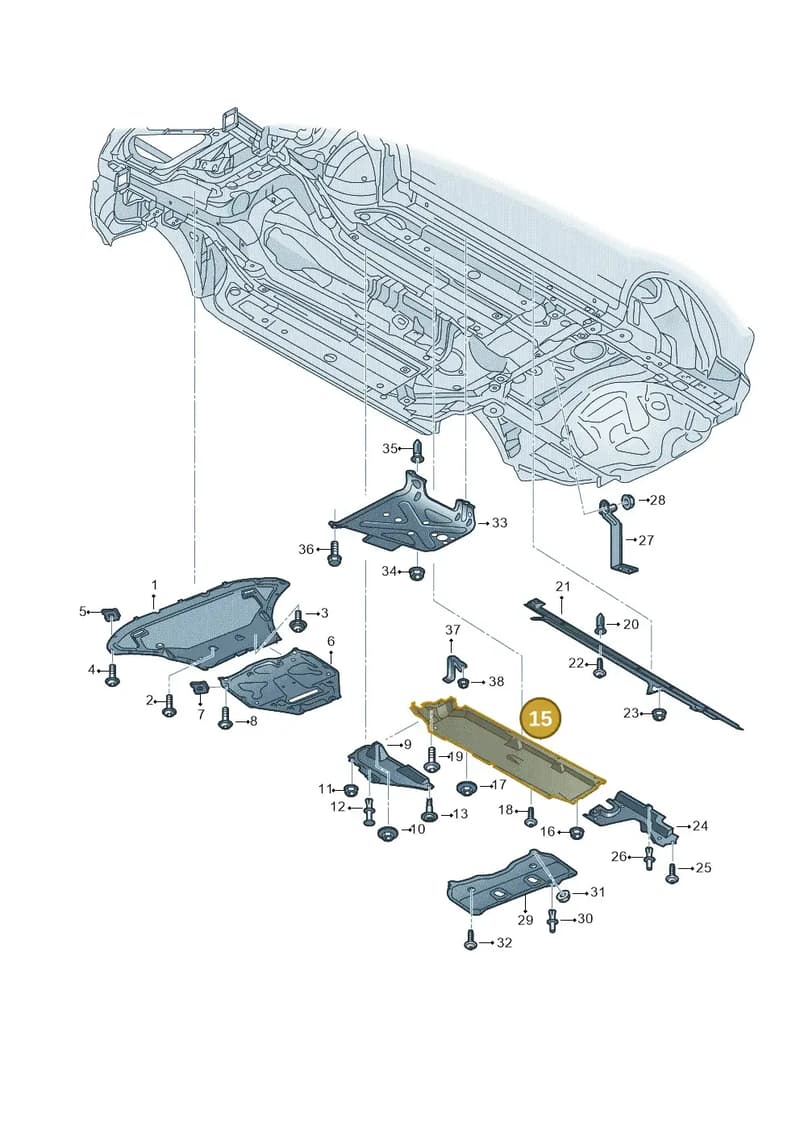 4M0825205AB — Audi Q8 (2018-2025) diagram 429825000, position 15
