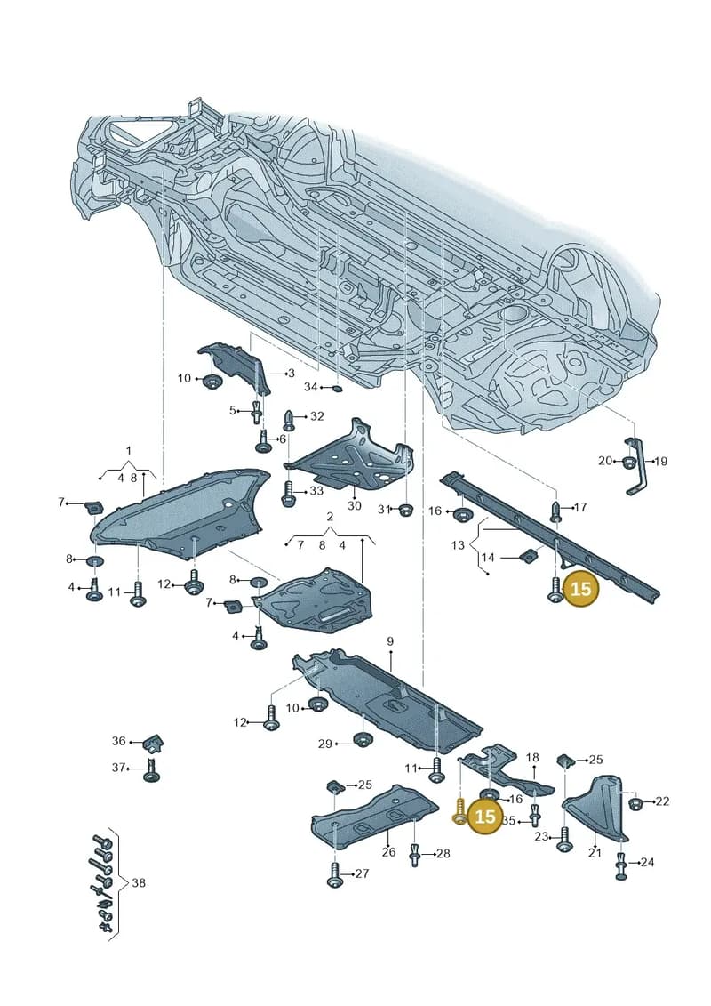 4M0825211K — Audi Q7 (2015-2025) diagram 859825000, position 15