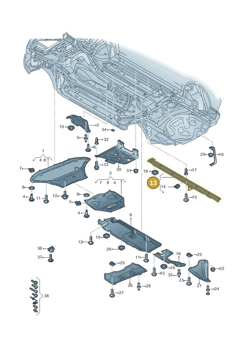 4M0825212F — Audi Q7 (2015-2025) diagram 859825000, position 13
