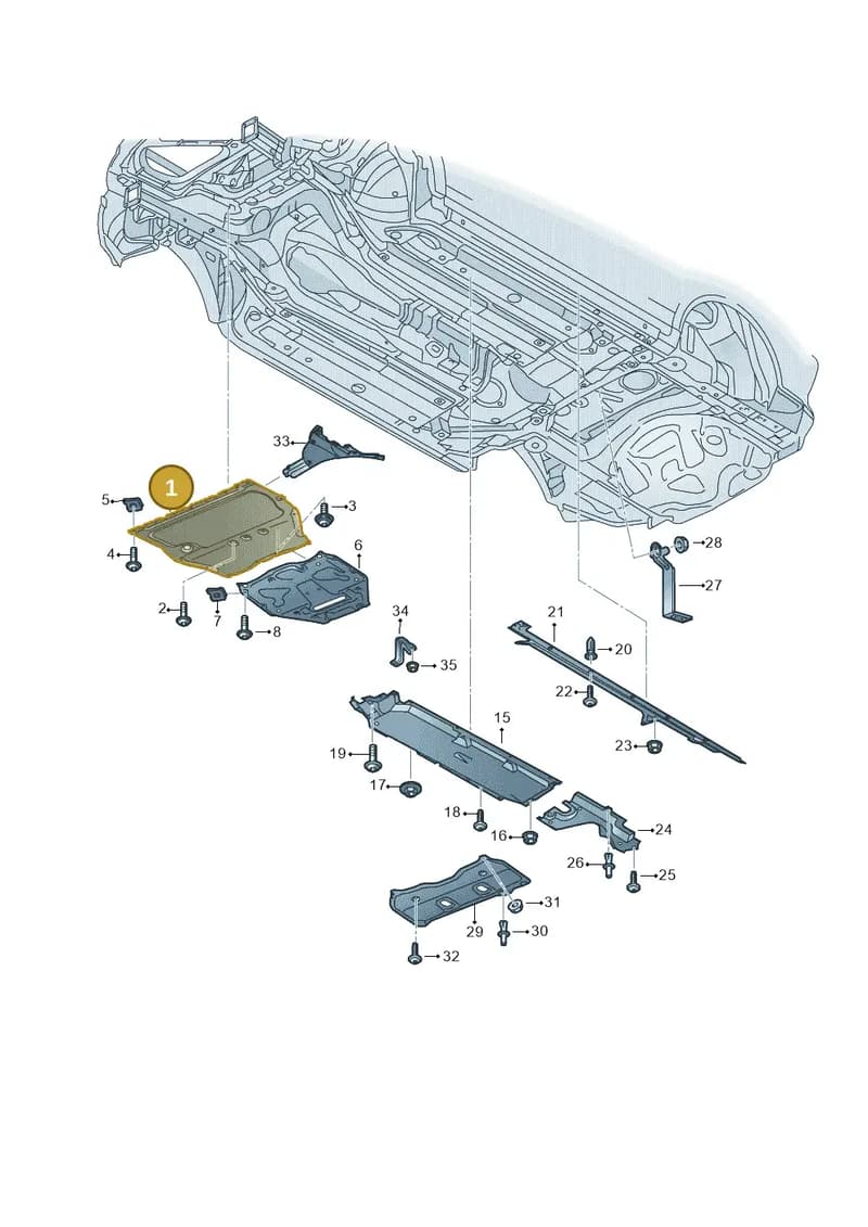 4M0825235AQ — Audi RS Q8 (2019-2025) diagram 595825000, position 1
