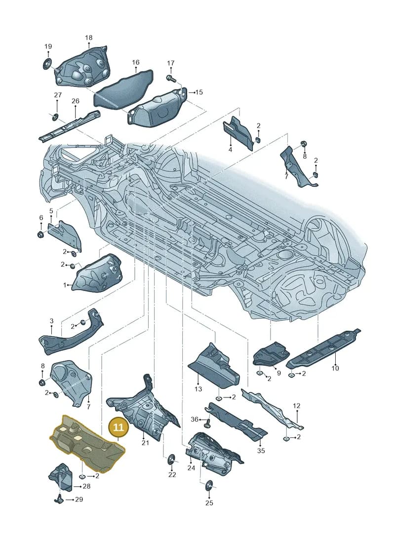 4M0825661AP — Audi Q8 (2018-2025) diagram 429825010, position 11