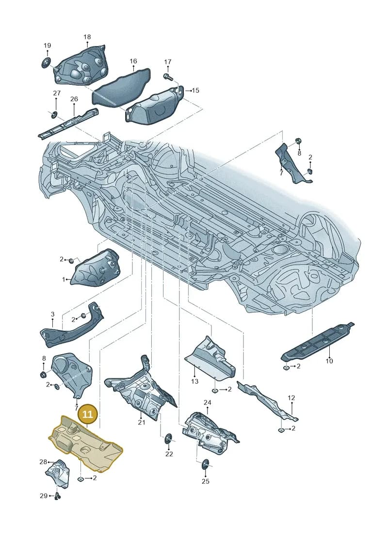 4M0825661Q — Audi RS Q8 (2019-2025) diagram 595825100, position 11