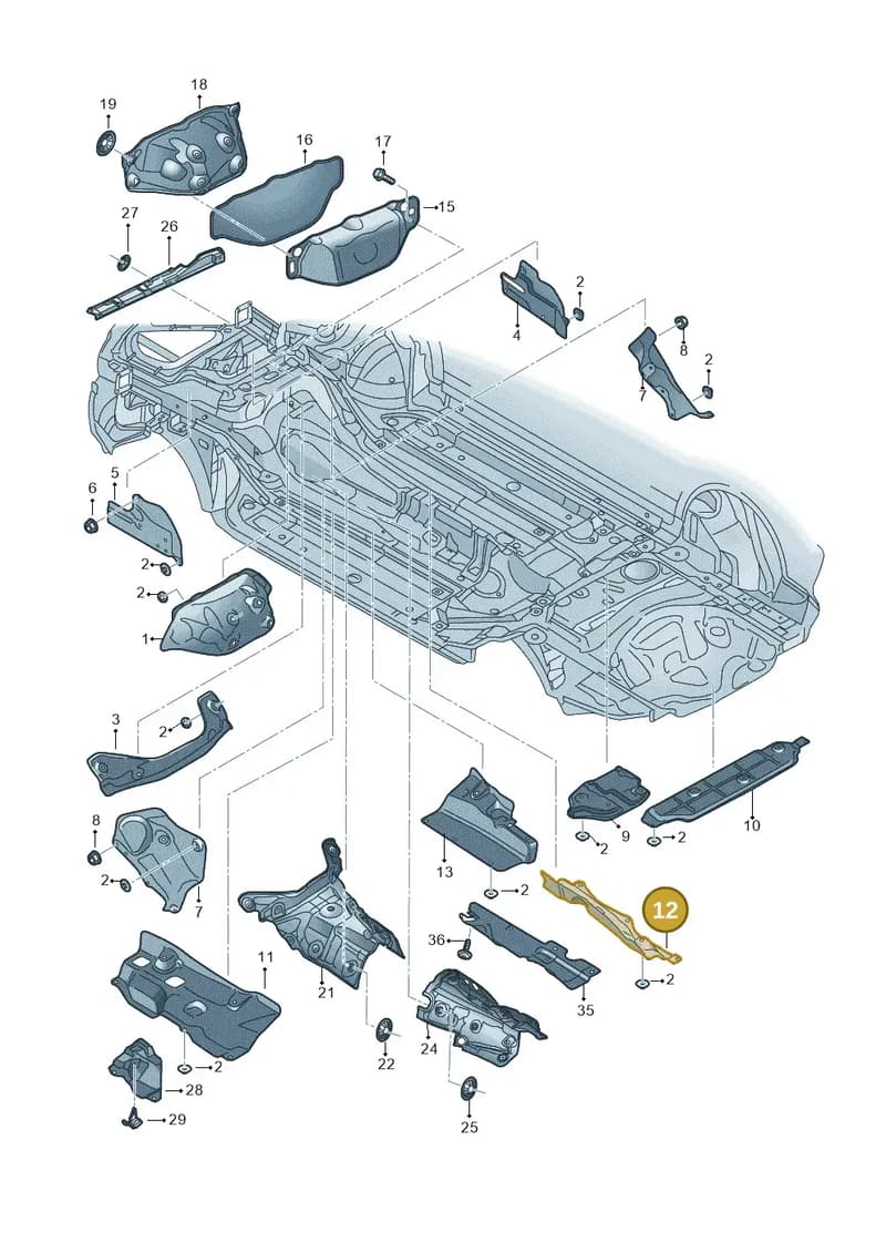 4M0825662M — Audi Q8 (2018-2025) diagram 429825010, position 12