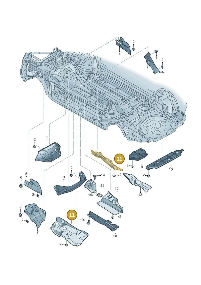 4M0825662M — Audi Q7 (2015-2025) diagram 859825100, position 11