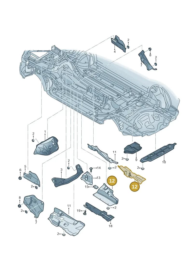 4M0825691F — Audi Q7 (2015-2025) diagram 859825100, position 12
