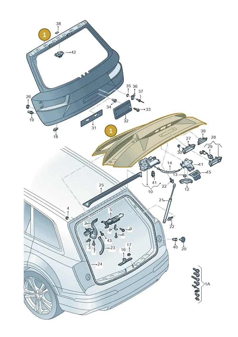 4M0827025D — Audi Q7 (2015-2025) diagram 859827000, position 1