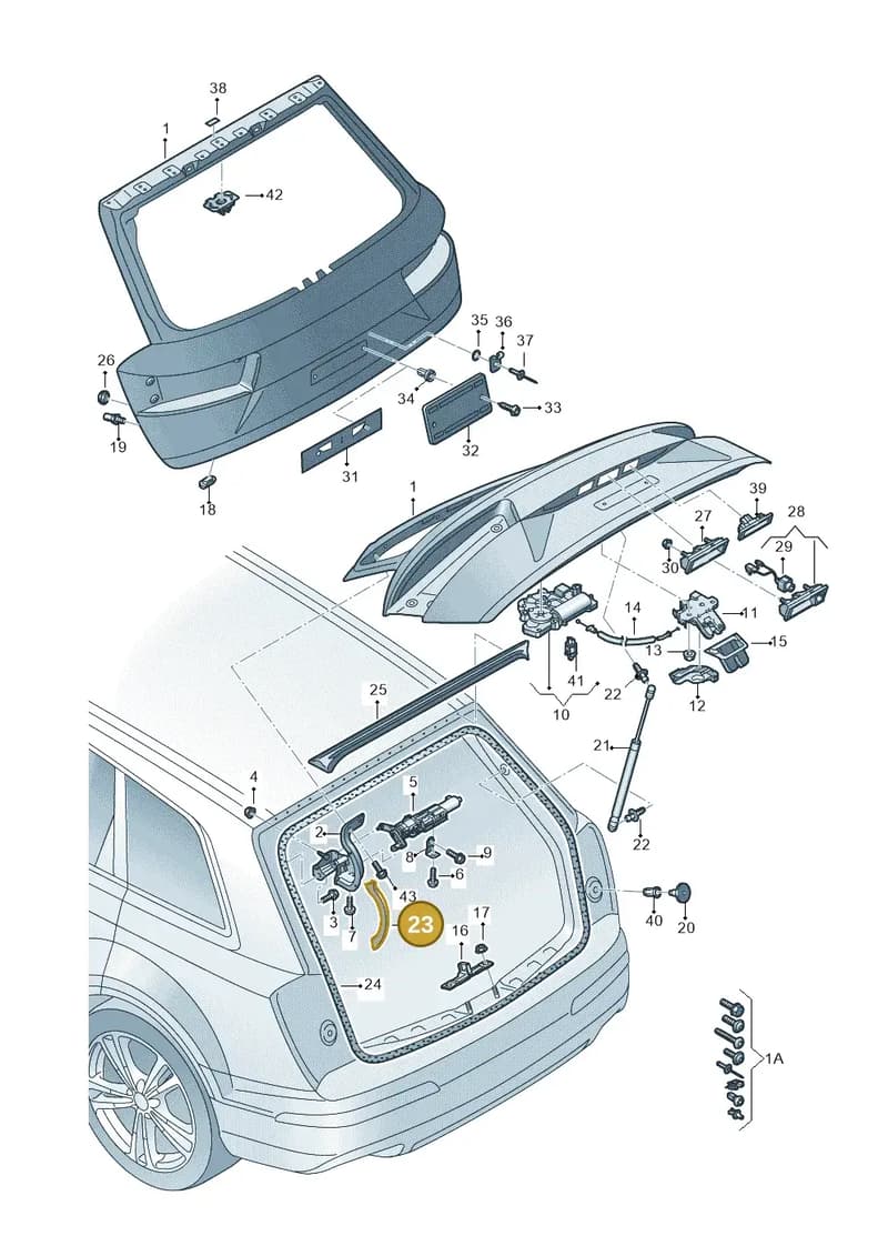 4M08272809B9 — Audi Q7 (2015-2025) diagram 859827000, position 23