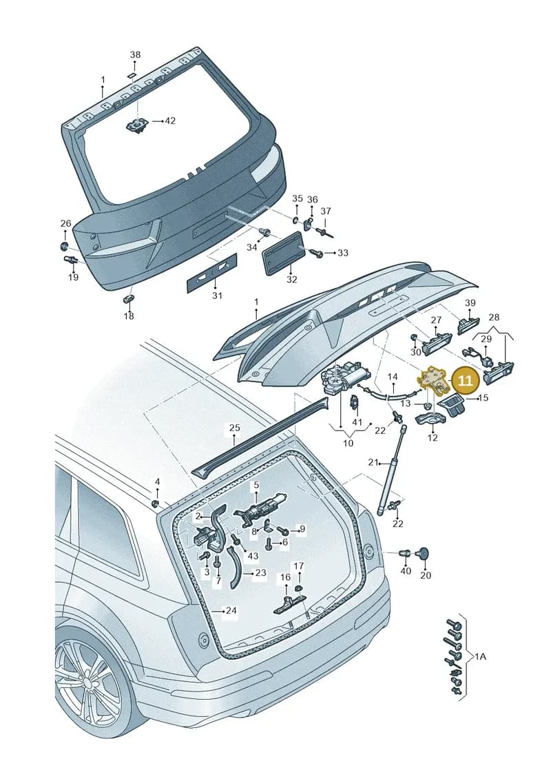 4M0827506F — Audi Q7 (2015-2025) diagram 859827000, position 11
