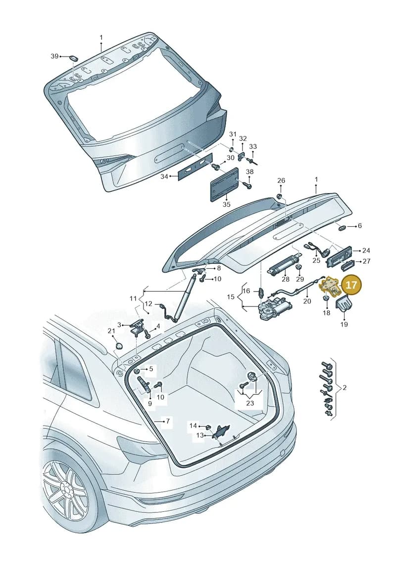 4M0827506F — Audi Q8 e-tron (2018-2025) diagram 586827000, position 17