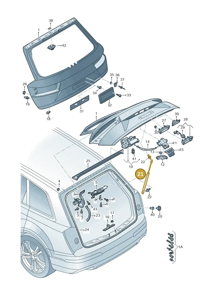 4M0827552C — Audi Q7 (2015-2025) diagram 859827000, position 21