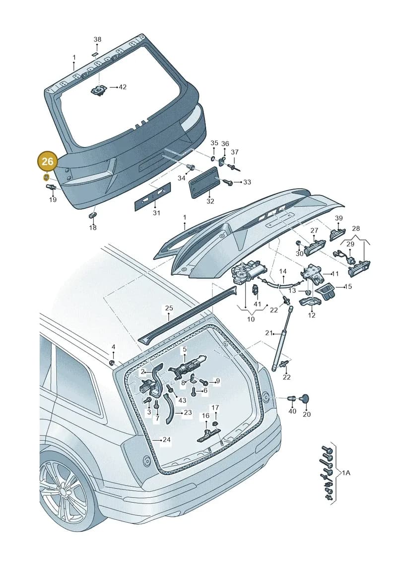 4M0827713 — Audi Q7 (2015-2025) diagram 859827000, position 26