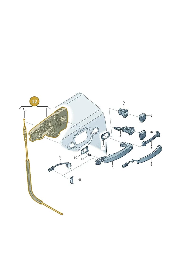 4M0837885A — Audi Q7 (2015-2025) diagram 859837000, position 12