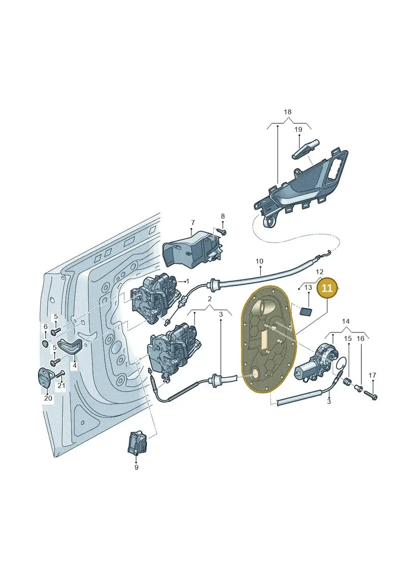 4M0837916A — Audi Q7 (2015-2025) diagram 859837300, position 11