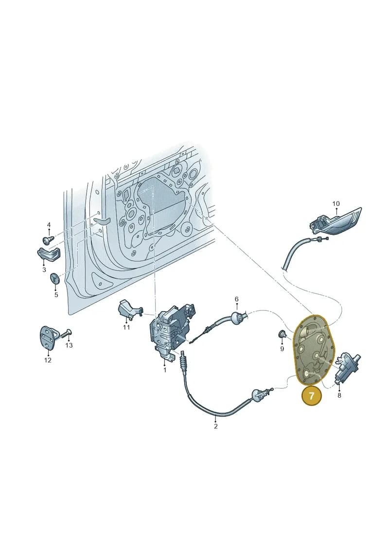 4M0837916A — Audi RS Q8 (2019-2025) diagram 429837030, position 7