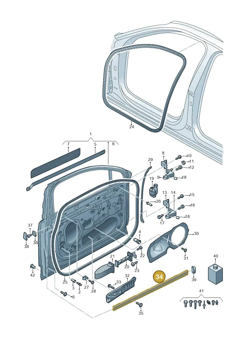 4M0837959B — Audi Q7 (2015-2025) diagram 859831100, position 34